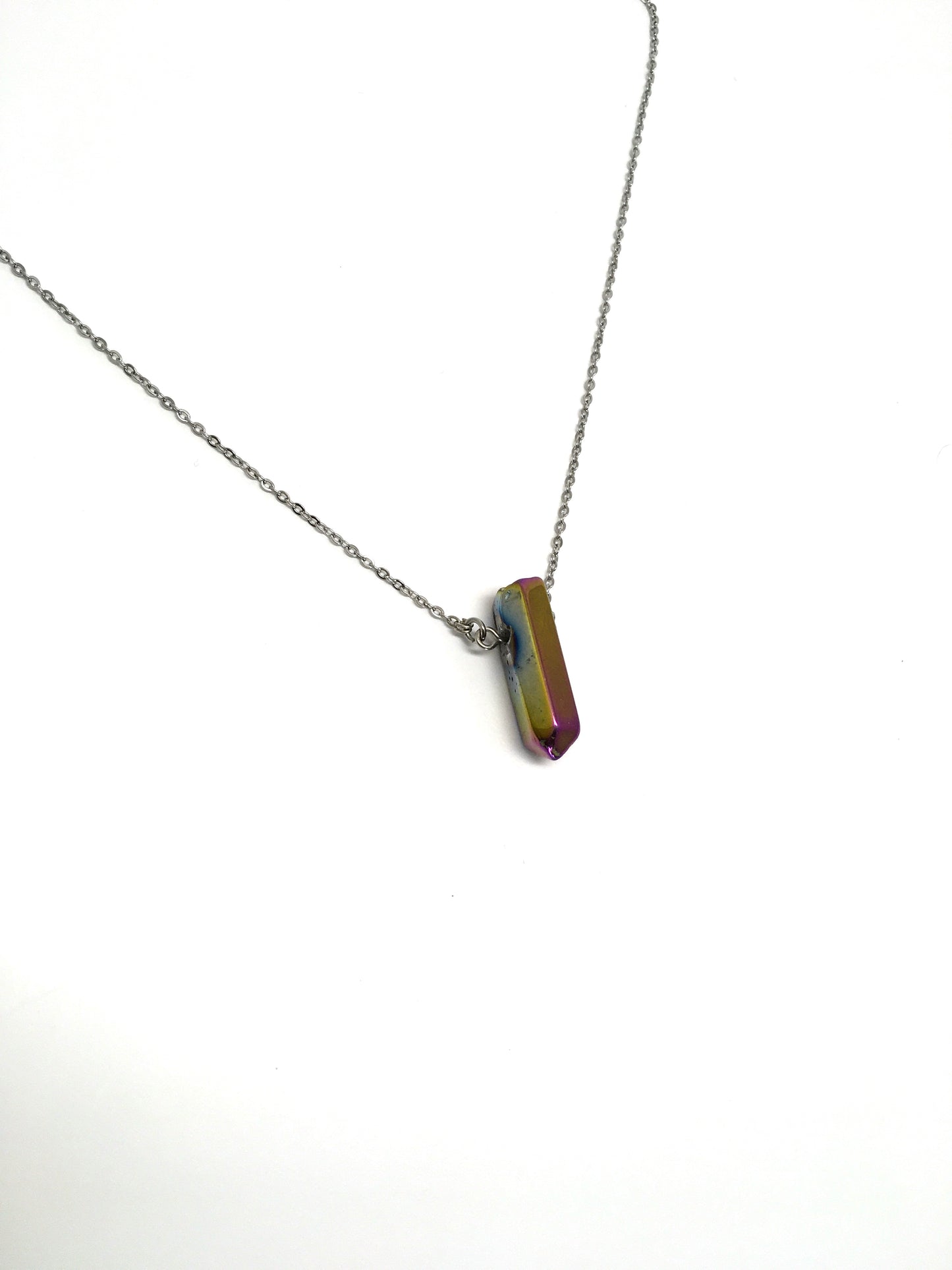 Rainbow Titanium Quartz Necklace (Single)