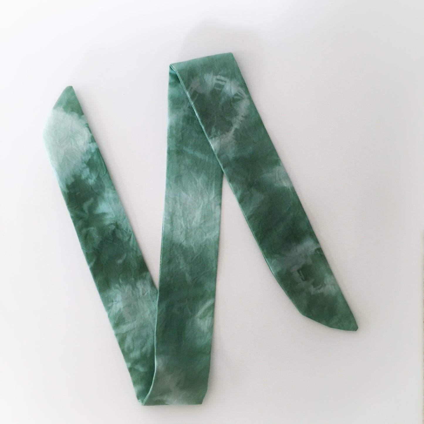Hand-Dyed Hair Wrap (Sage Green)