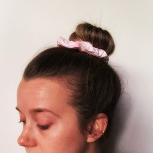 Hand-Dyed Scrunchie (Baby Pink)