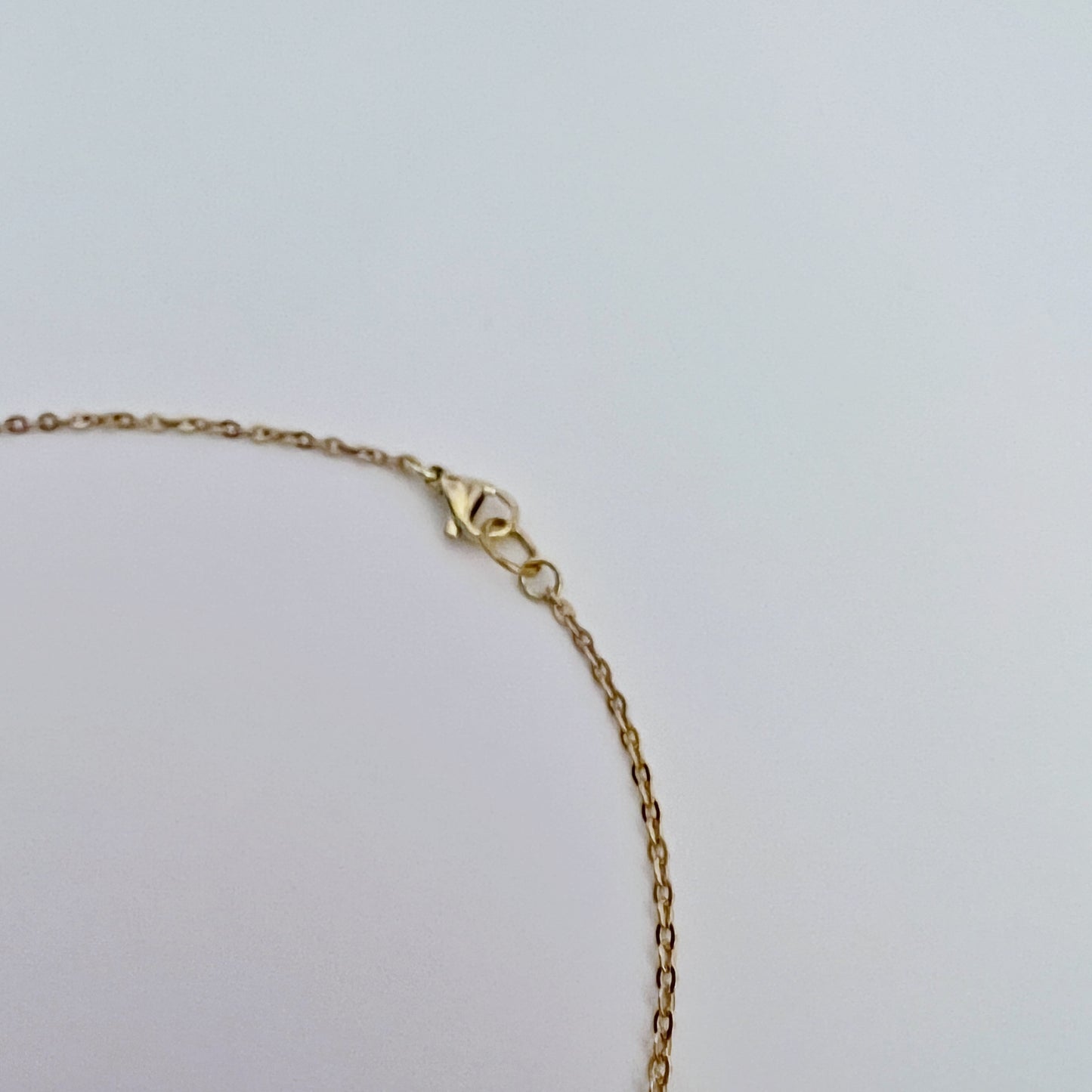 Brown Chicago Beach Glass Necklace (Raw Brass)