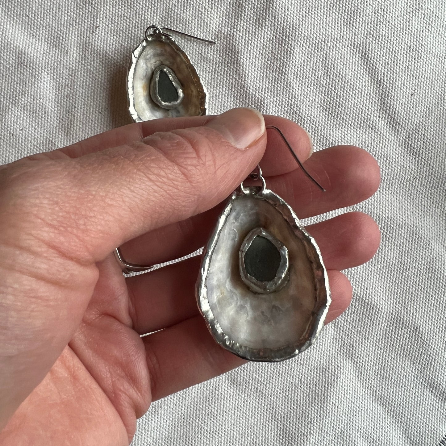 Portuguese Tidal Wave Earrings (Sea Glass)